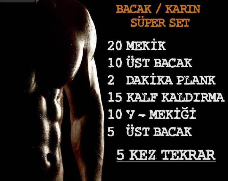Gelişmeyen Kol Kasları İçin Evde Süper Set Antrenmanı Nasıl Yapılır
